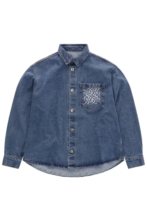 Mansour Designer|Overshirts^Heren overshirt blauw