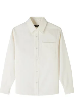 A.P.C. Designer|Overshirts^Heren overshirt ecru