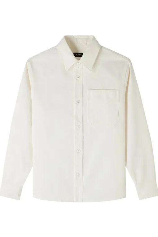 A.P.C. Designer|Overshirts^Heren overshirt ecru