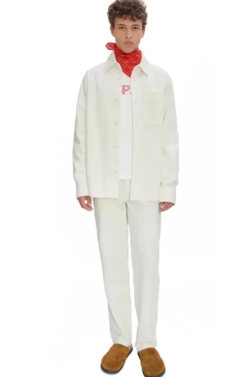 A.P.C. Designer|Overshirts^Heren overshirt ecru