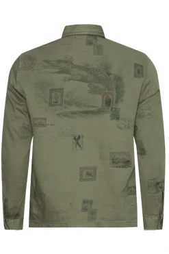 Replay Outlet^Heren overshirt groen