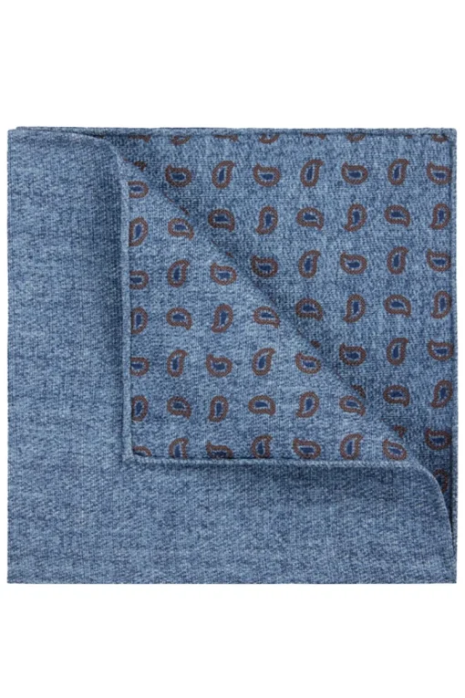 Profuomo Modern Classics|Pochetten^Heren pochet blauw