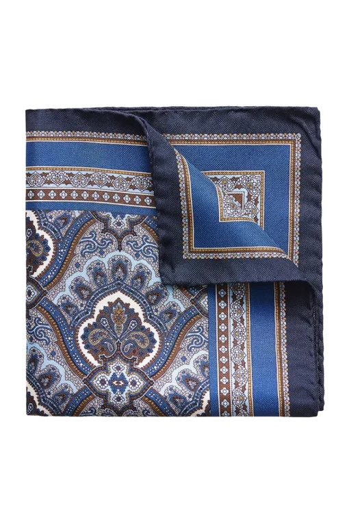 Eton Luxury|Pochetten^Heren pochet blauw