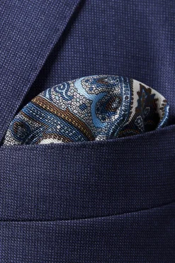 Eton Luxury|Pochetten^Heren pochet blauw