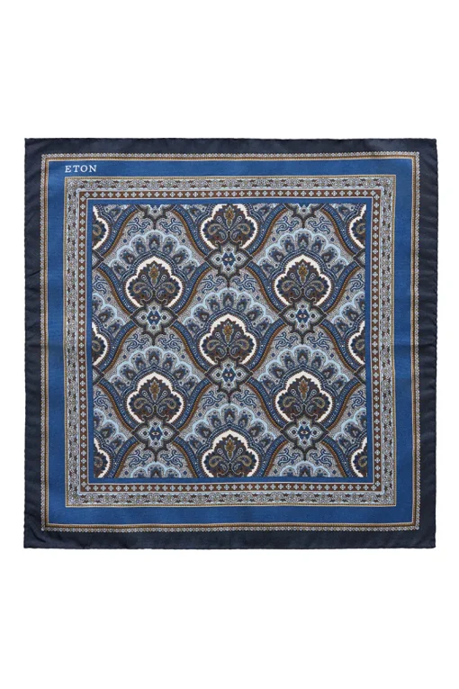 Eton Luxury|Pochetten^Heren pochet blauw
