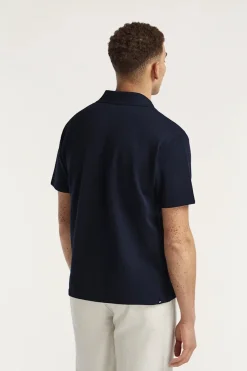 Denham Jeans & Casuals|T-shirts & Polo's^Heren polo korte mouw blauw