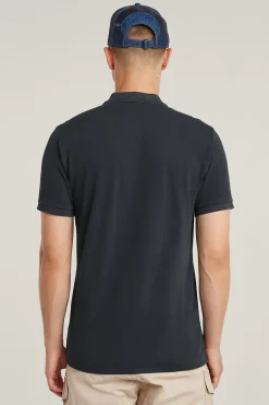 G-Star Jeans & Casuals|T-shirts & Polo's^Heren polo korte mouw blauw
