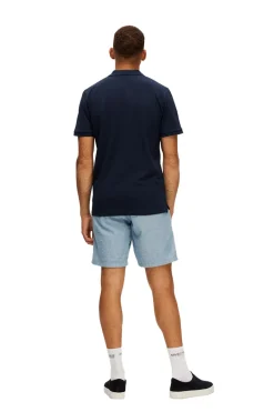 Selected Jeans & Casuals|T-shirts & Polo's^Heren polo korte mouw blauw