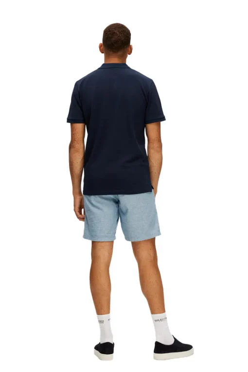 Selected Jeans & Casuals|T-shirts & Polo's^Heren polo korte mouw blauw