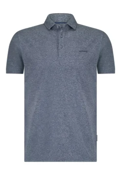 State of Art Modern Classics|T-shirts & Polo's^Heren polo korte mouw blauw