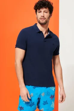 Vilebrequin Designer|T-shirts & Polo's^Heren polo korte mouw blauw
