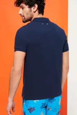 Vilebrequin Designer|T-shirts & Polo's^Heren polo korte mouw blauw
