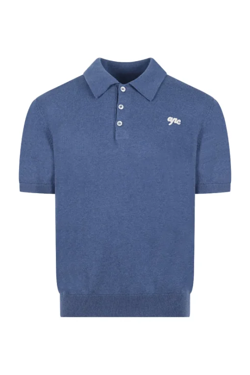 A.P.C. Designer|T-shirts & Polo's^Heren polo korte mouw blauw
