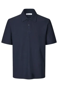 Samsøe Samsøe Designer|T-shirts & Polo's^Heren polo korte mouw blauw