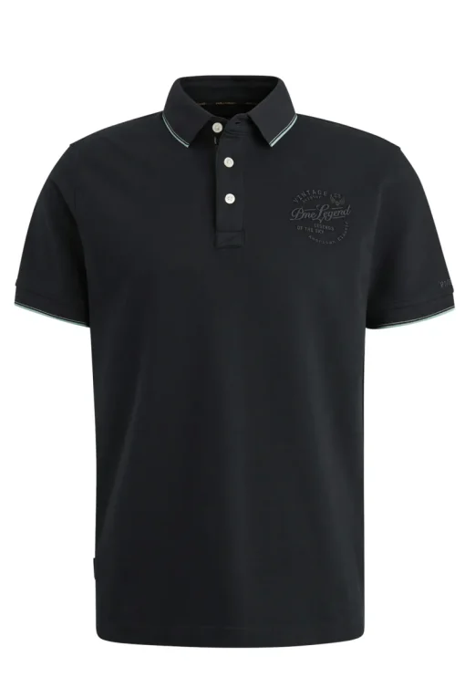PME Legend Designer|T-shirts & Polo's^Heren polo korte mouw blauw