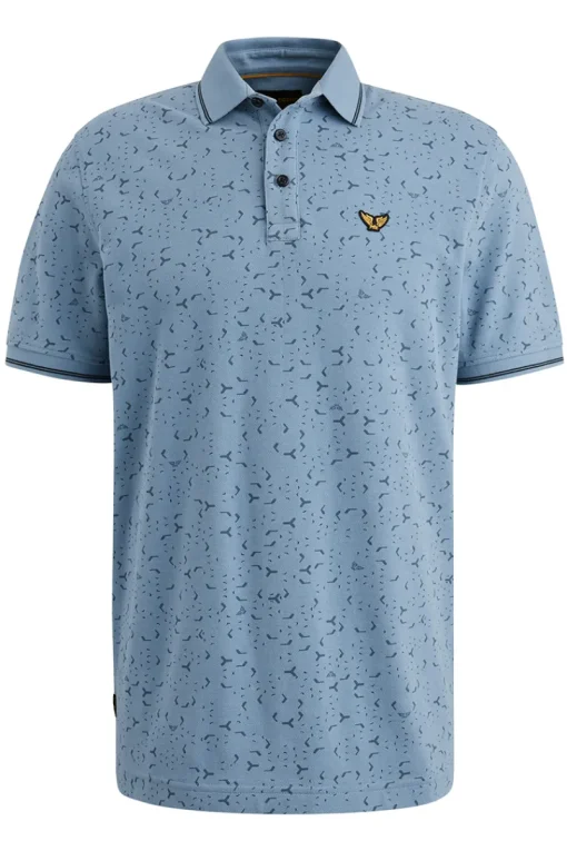 PME Legend Designer|T-shirts & Polo's^Heren polo korte mouw blauw