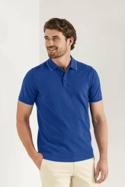 State of Art Designer|T-shirts & Polo's^Heren polo korte mouw blauw