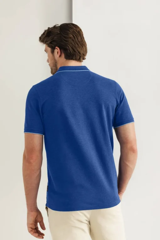 State of Art Designer|T-shirts & Polo's^Heren polo korte mouw blauw