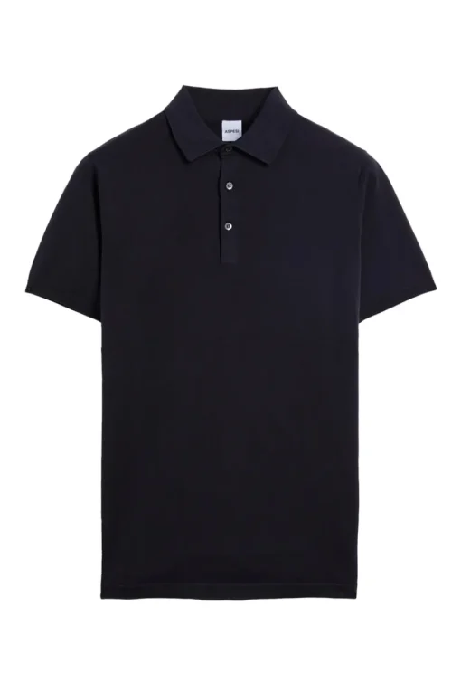 Aspesi Designer|T-shirts & Polo's^Heren polo korte mouw blauw