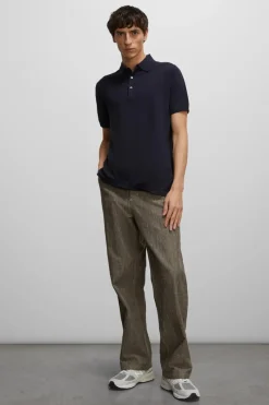 Aspesi Designer|T-shirts & Polo's^Heren polo korte mouw blauw