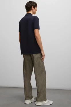 Aspesi Designer|T-shirts & Polo's^Heren polo korte mouw blauw
