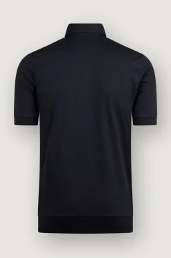 Stefan Brandt Luxury|T-shirts & Polo's^Heren polo korte mouw blauw