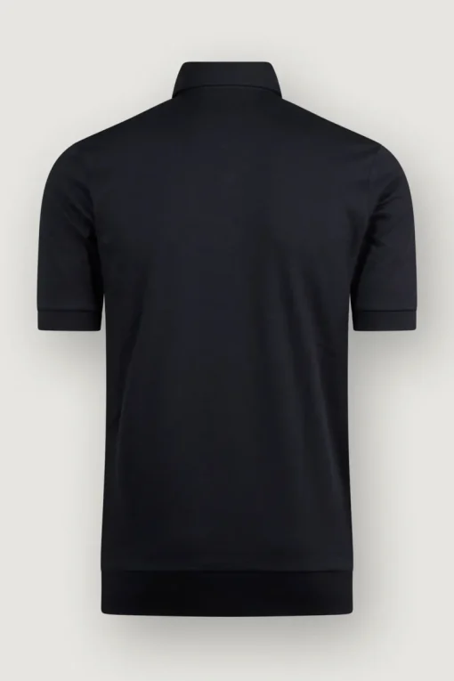 Stefan Brandt Luxury|T-shirts & Polo's^Heren polo korte mouw blauw