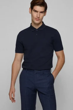Boss Black Luxury|T-shirts & Polo's^Heren polo korte mouw blauw