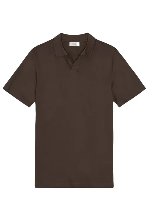 NN07 Designer|T-shirts & Polo's^Heren polo korte mouw bruin