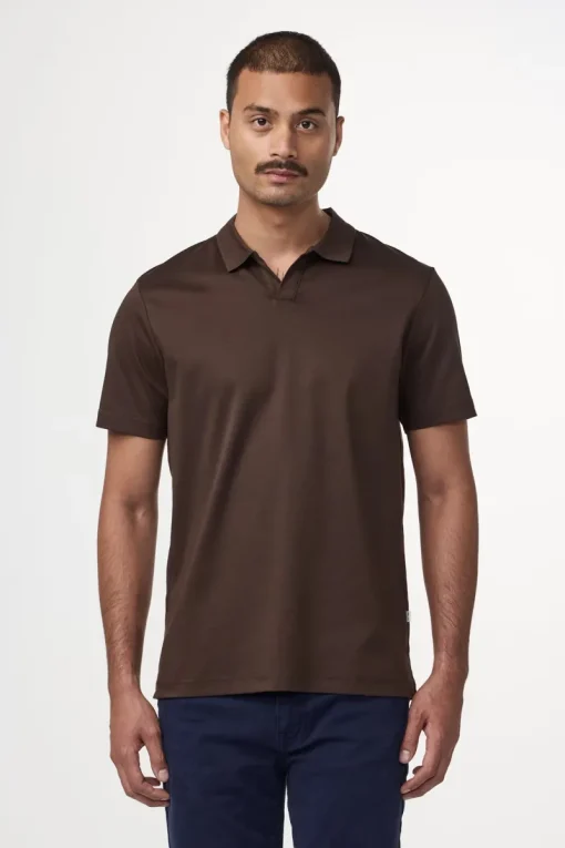 NN07 Designer|T-shirts & Polo's^Heren polo korte mouw bruin