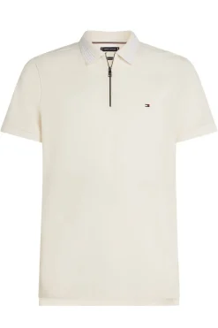 Tommy Hilfiger Jeans & Casuals|T-shirts & Polo's^Heren polo korte mouw bruin