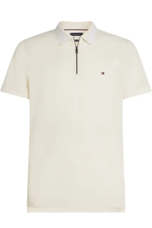 Tommy Hilfiger Jeans & Casuals|T-shirts & Polo's^Heren polo korte mouw bruin