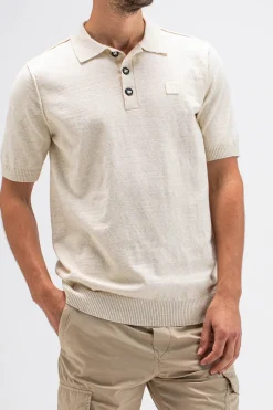 Butcher of Blue Jeans & Casuals|T-shirts & Polo's^Heren polo korte mouw bruin