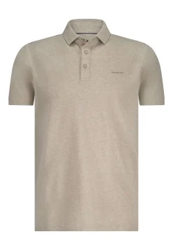 State of Art Modern Classics|T-shirts & Polo's^Heren polo korte mouw bruin