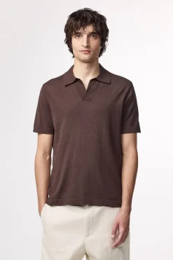 NN07 Designer|T-shirts & Polo's^Heren polo korte mouw bruin