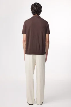 NN07 Designer|T-shirts & Polo's^Heren polo korte mouw bruin
