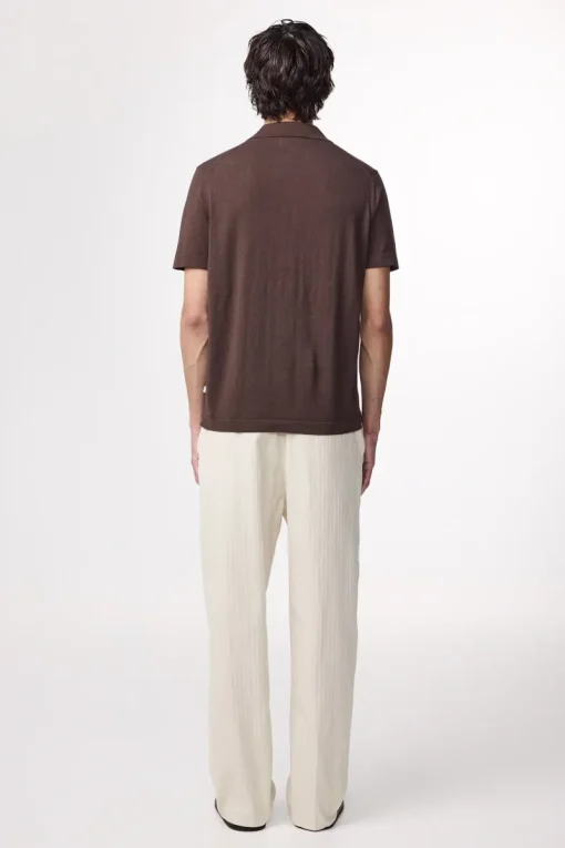 NN07 Designer|T-shirts & Polo's^Heren polo korte mouw bruin