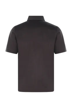 Per Venti Luxury|T-shirts & Polo's^Heren polo korte mouw bruin