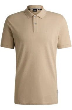 Boss Black Luxury|T-shirts & Polo's^Heren polo korte mouw bruin