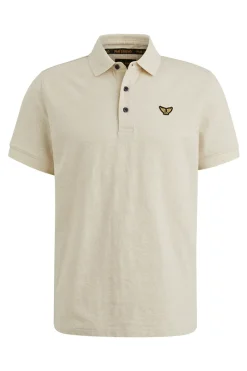 PME Legend Designer|T-shirts & Polo's^Heren polo korte mouw ecru