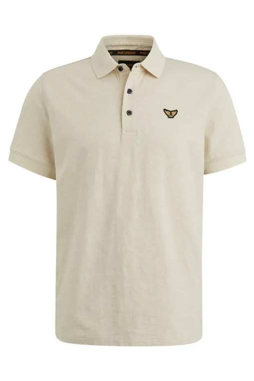 PME Legend Designer|T-shirts & Polo's^Heren polo korte mouw ecru