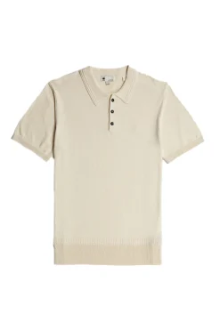 G-Star Jeans & Casuals|T-shirts & Polo's^Heren polo korte mouw ecru