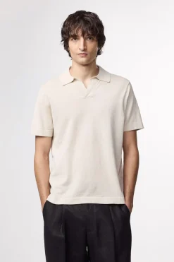 NN07 Designer|T-shirts & Polo's^Heren polo korte mouw ecru
