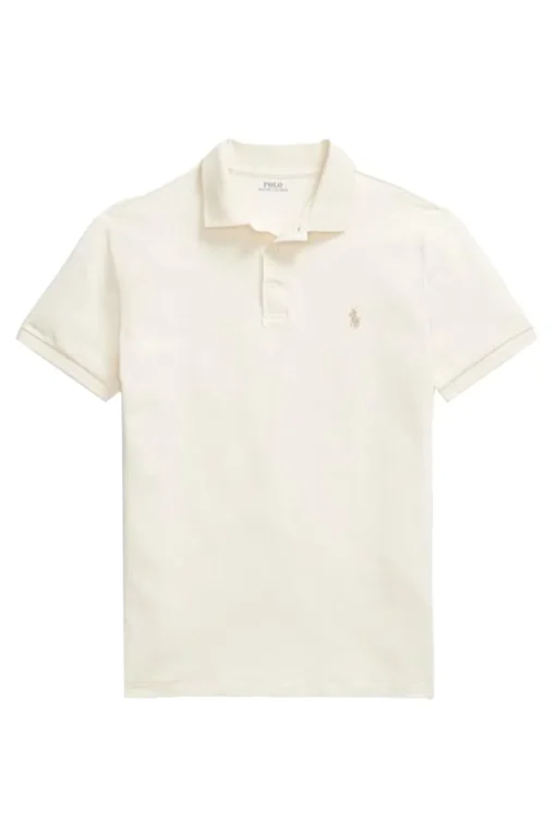 Polo Ralph Lauren Designer|T-shirts & Polo's^Heren polo korte mouw ecru