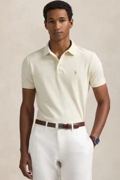 Polo Ralph Lauren Designer|T-shirts & Polo's^Heren polo korte mouw ecru