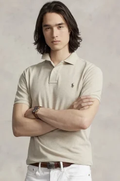 Polo Ralph Lauren Designer|T-shirts & Polo's^Heren polo korte mouw ecru