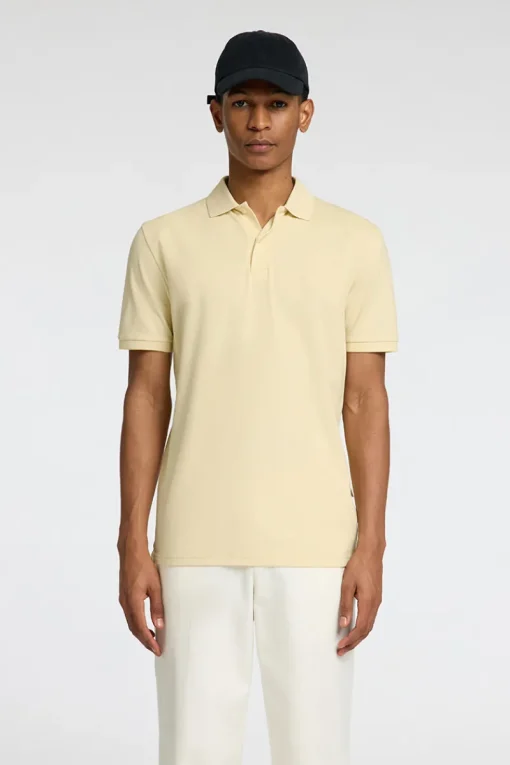 Selected Jeans & Casuals|T-shirts & Polo's^Heren polo korte mouw geel