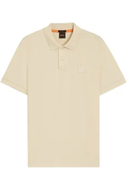 Boss Orange Jeans & Casuals|T-shirts & Polo's^Heren polo korte mouw geel