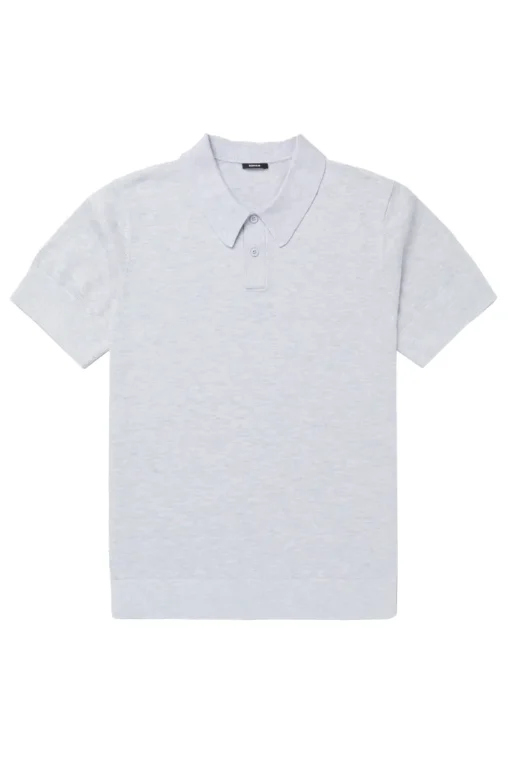 Denham Jeans & Casuals|T-shirts & Polo's^Heren polo korte mouw grijs