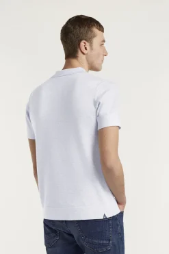 Denham Jeans & Casuals|T-shirts & Polo's^Heren polo korte mouw grijs